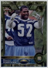 2015 Denzel Perryman Topps Chrome Camo Refractor    RC 256/499    #183 (F1121)