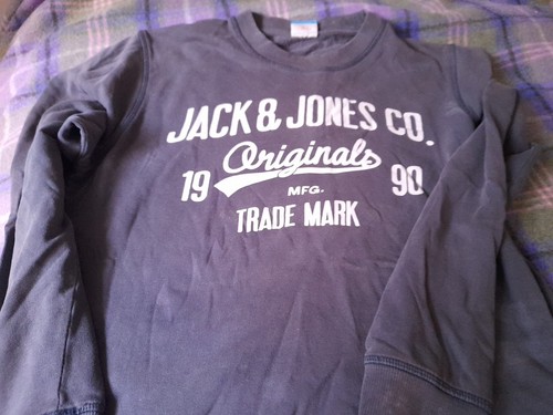 Jack & Jones Men's Blue Small Pullover Sweatshirt. Good. - Picture 3 of 12