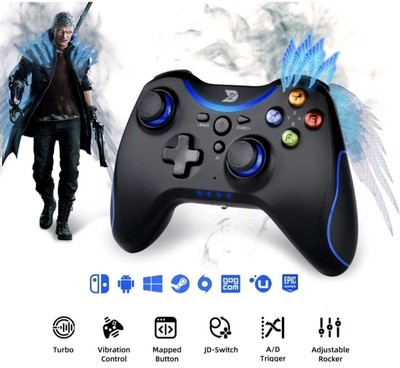 Bluetooth WirelessGaming Controller Steam Nintendo Switch Laptop