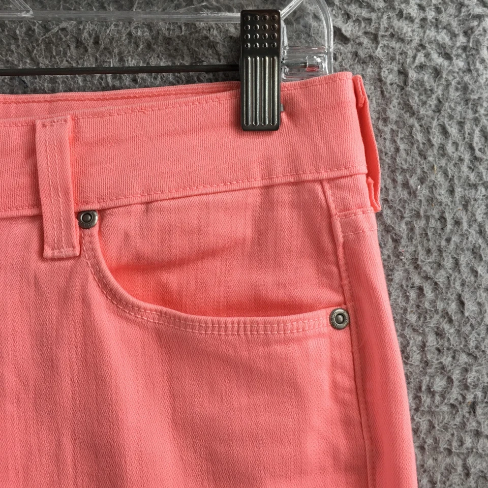 NYDJ Ankle Jeans Womens 6 Pink Cotton Blend Mid Rise Zip Fly 5 Pockets Casual - Image 4 of 4