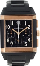 Jaeger LeCoultre Square "Reverso GMT 18k rose gold" 230.R.45 18k rose gold Black
