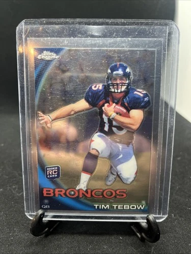 2010 Topps Chrome - Tim Tebow #C100 Leaping (RC)