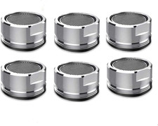 6 Pack Faucet Aerator 2.2 GPM Bathroom Sink Regular Standard Brass
