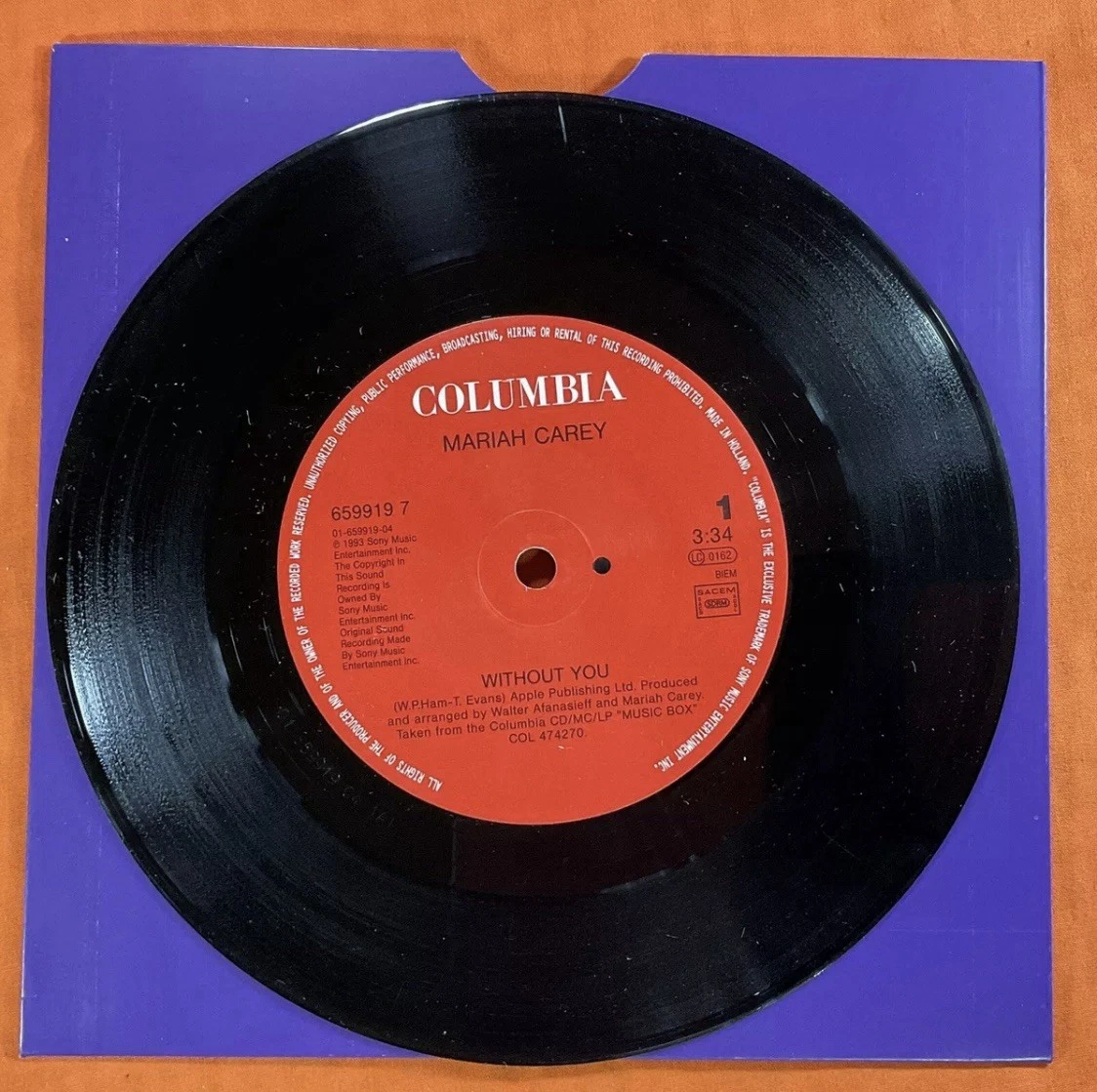 Mariah Carey Promo Single Vinyl Records for sale | eBay UK