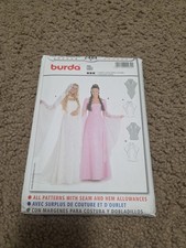 Burda Pattern 2484 Medieval Wedding Dress Renaissance Costume Size 10-20 UNCUT