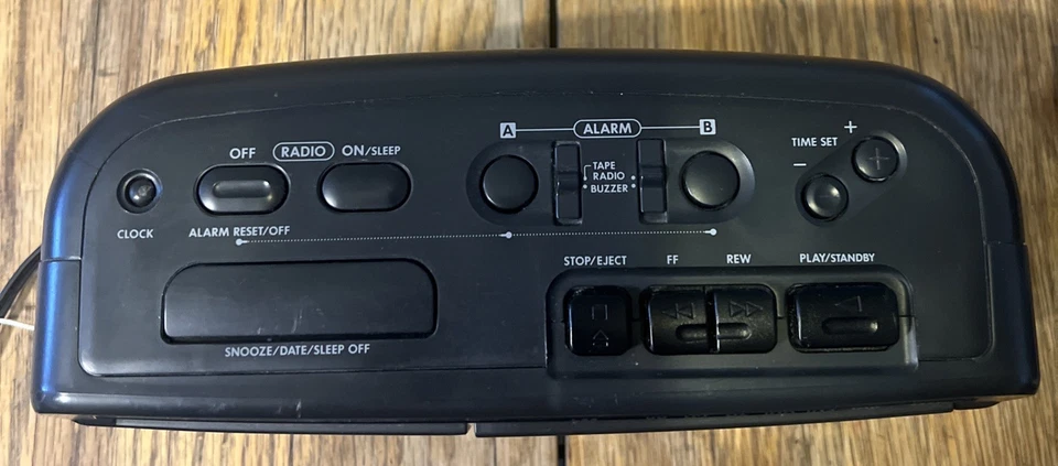 Sony Dream Machine ICF-C610 Dual Alarm Clock FM/AM Radio Cassette Player Tested - Image 2 of 4