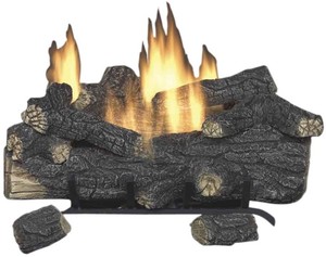 30 In Vent Free Propane Fireplace Logs Heater Realistic Insert