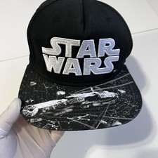 Disney Star Wars Black Hat Embroidered Darth Vader Sublimated Brim Lucas Film