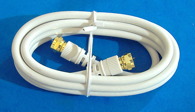 6' COAXIAL CABLE  WHITE