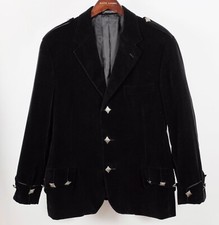 New 44 L Ralph Lauren Purple Label Tuxedo Jacket Scottish Cotton Velvet 4995