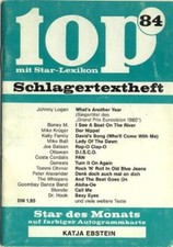 top Schlagertextheft mit Star-Lexikon Nr. 84 - Genesis Blondie Kelly Family