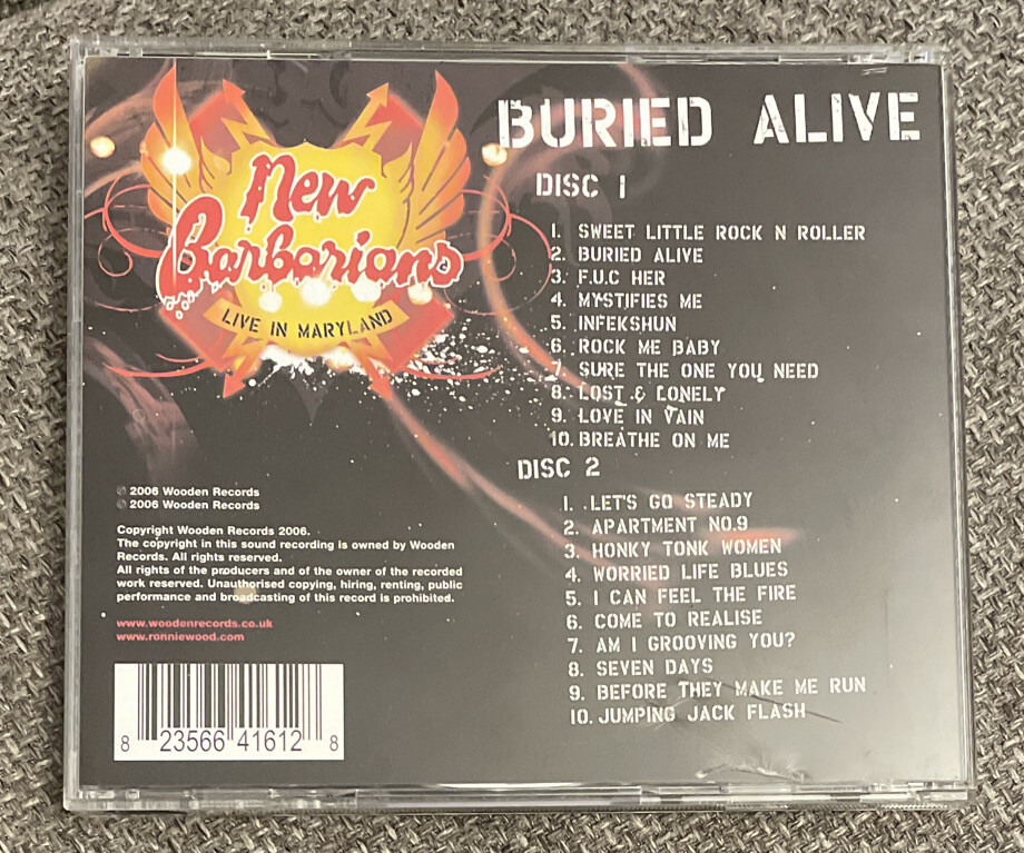 Buried Alive: Live in Maryland by New Barbarians (CD, 2006) for