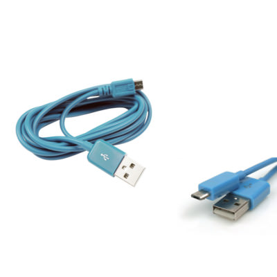 100X 3FT MICRO USB DATA SYNC CHARGER CABLE AQUA BLUE HTC EVO ONE NEXUS 7 KINDLE