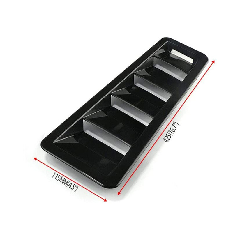 Car Hood Vent Scoop Kit Cold Air Flow Intake Louvers Cooling