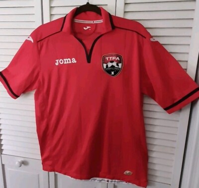 Trinidad And Tobago Red Soccer Jersey Size Medium 2014 Home TTFA Joma 