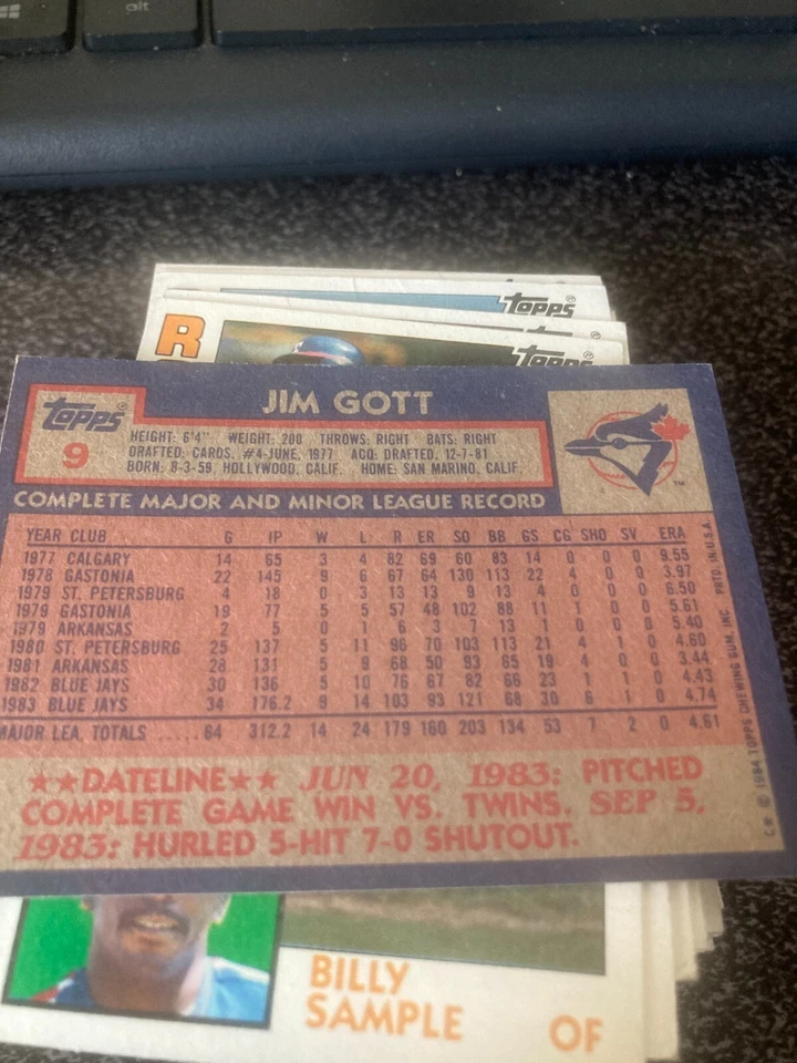 1984 TOPPS BASEBALL CARDS YOU PICK - Image 2 of 2