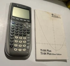 Texas Instruments TI-84 Plus Silver Edition Graphing Calculator - w/Manual