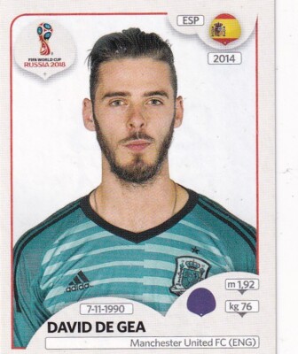 Panini Fifa World Cup 2018 Sticker Nr. 134 David De Gea
