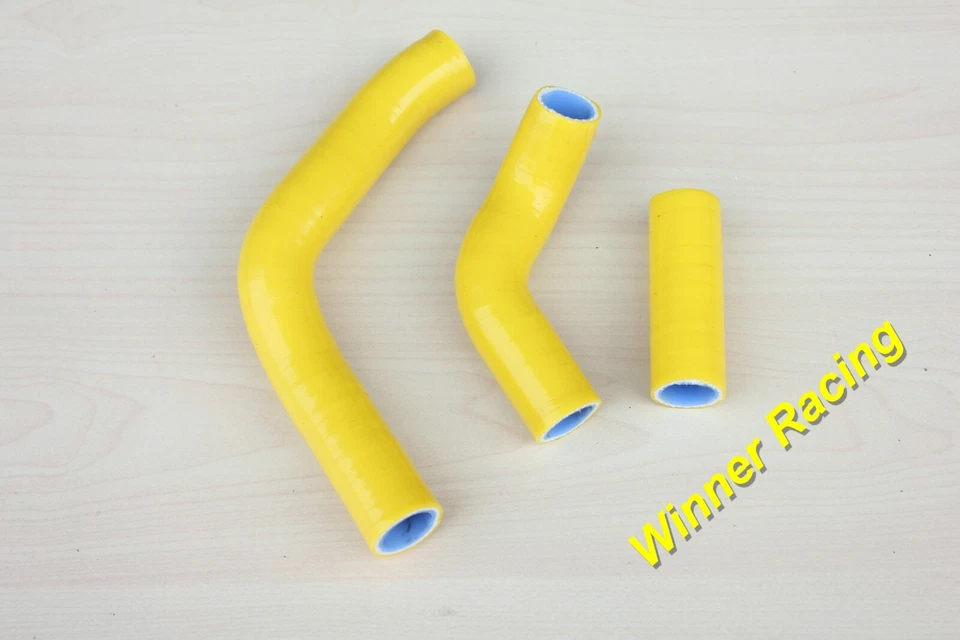 Radiador de aluminio + manguera de silicona para Suzuki RMX250 1989-1996 RMX 250 amarillo Foto 3 de 4