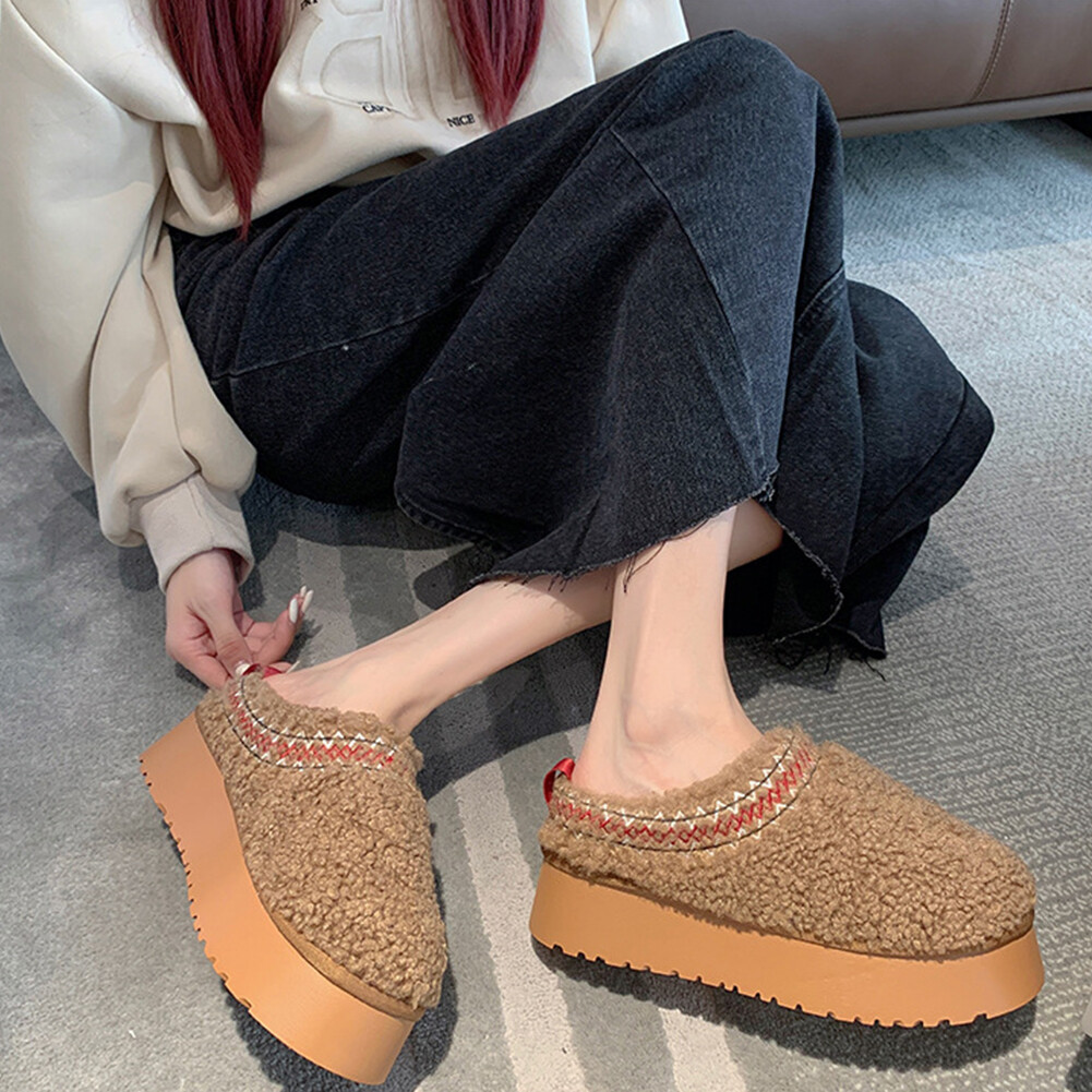 APL Pantofole donna calde morbide invernali suola spessa ciabatte termiche per la casa