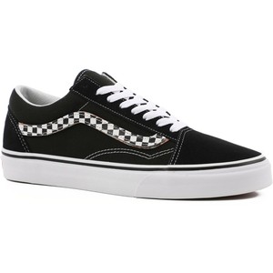mens white vans with black stripe