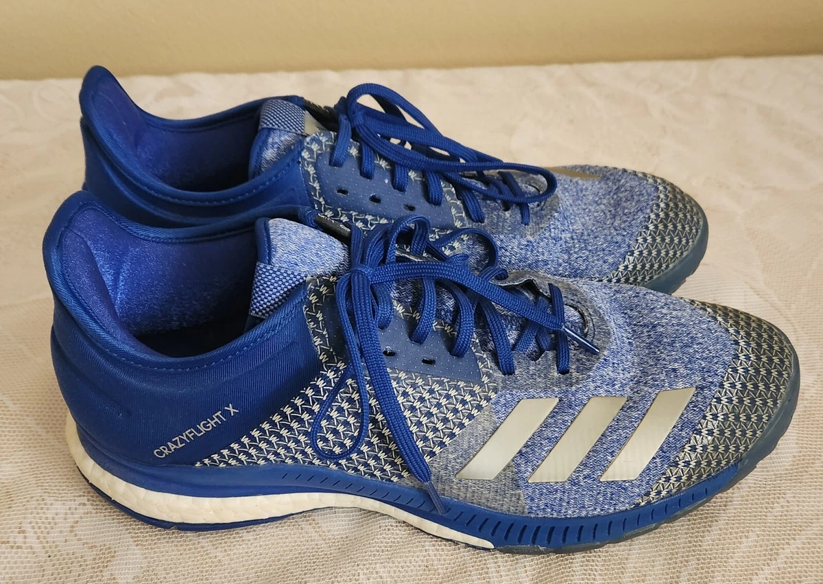 Adidas Crazy Flight mid volleyball shoes Size 10.5 Blue Women s eBay