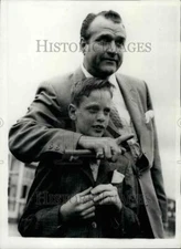 1957 Press Photo Comedian Red Skelton and son Richard - KSB39725