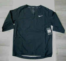 New W/ Tag Mens Nike Baseball 3/4 Sleeve Pullover Jackets Size M (897383-010) A3