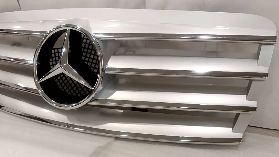 1996 97 98 for Mercedes E300 E320 E420 E430 E500 W210 Grille Silver Pre-Facelift - Image 2 of 4