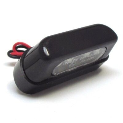 LED Mini Kennzeichenbeleuchtung Zest Schwarz E-geprüft Motorrad Quad ATV Pkw