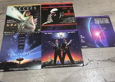 Lot Of 5 Sci-Fi Laserdiscs LD Star Trek Gen, Species, Arrival, MIB, 12 Monkeys