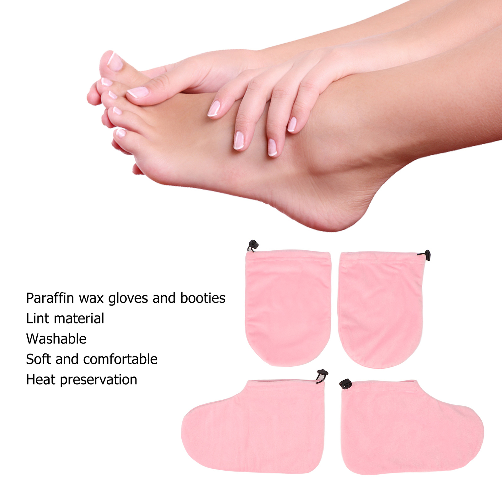 Paraffin Wax Glove Booties Women Soft Lint SPA Hot Wax Thermal
