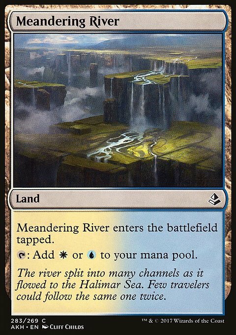 Magic the Gathering MTG Meandering River (283) Amonkhet   LP