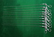 10pc Hysteroscopic Semi Rigid Scissor/Alligator 5FR 40cm surgical Instruments