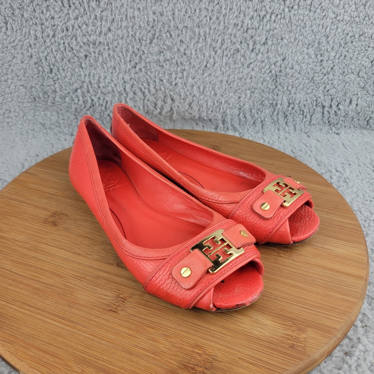 バレエ Tory Burch shoes Tory Burch Embellished leather ballet flats Tory Burch