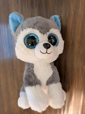 Ty Husky Dog Puppy Blue Eyes 10 Inches Doll Soft Toy Plush Doll