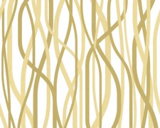 Lars Contzen Vliestapete Lars Contzen Beige Braun Weiß Streifen 123541