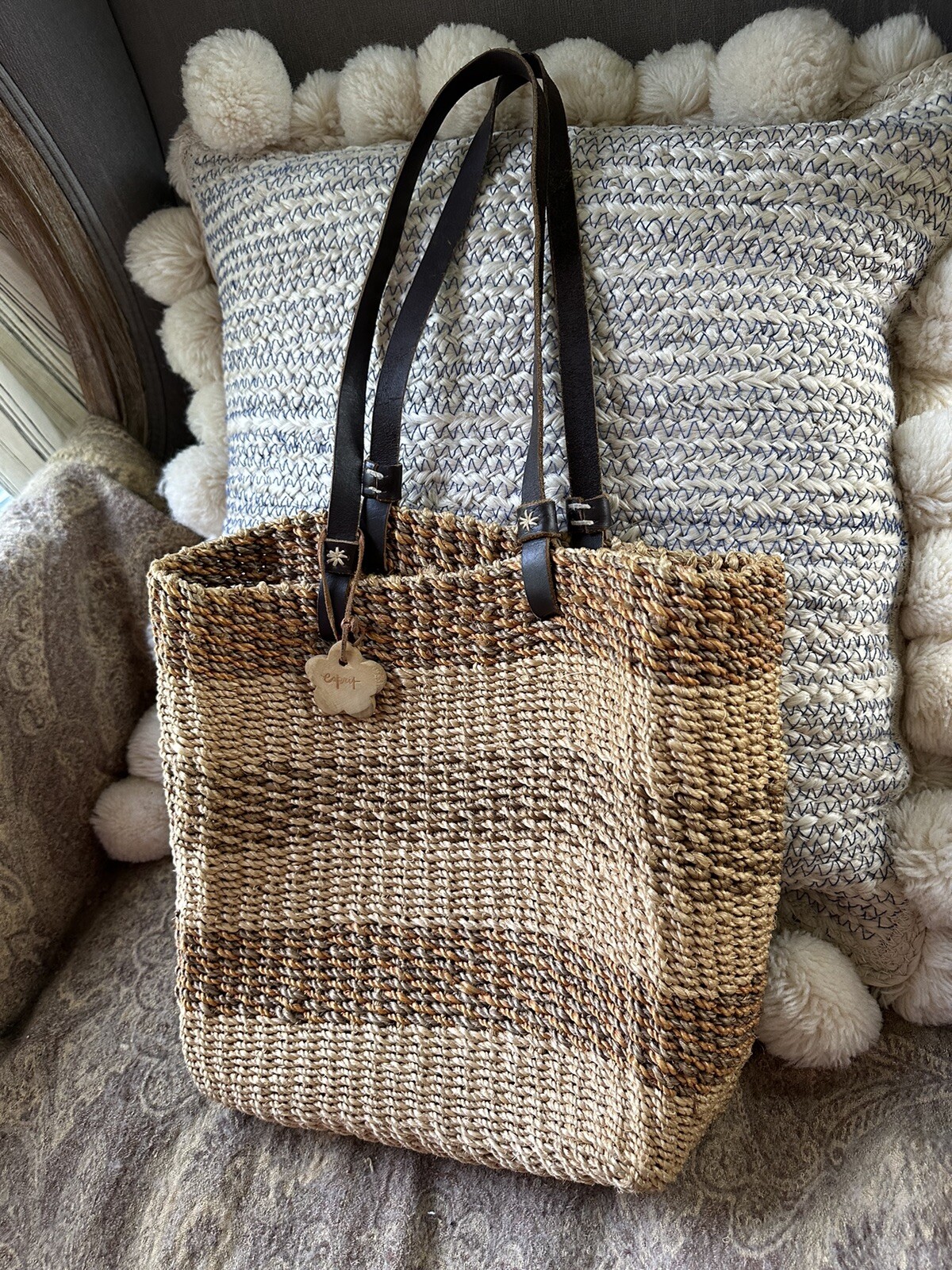 straw shoulder bag Esprit Gem