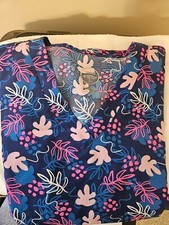 Two Pre Owned Large Stretch V Neck Scrub Top's both w/ 2 Pockets