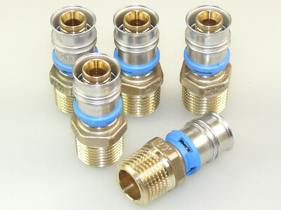5 x CONEL CONNECT MV2 ÜBERGANG 16 MM x 3/4'' AG PRESSFITTING FITTING VERBUNDROHR
