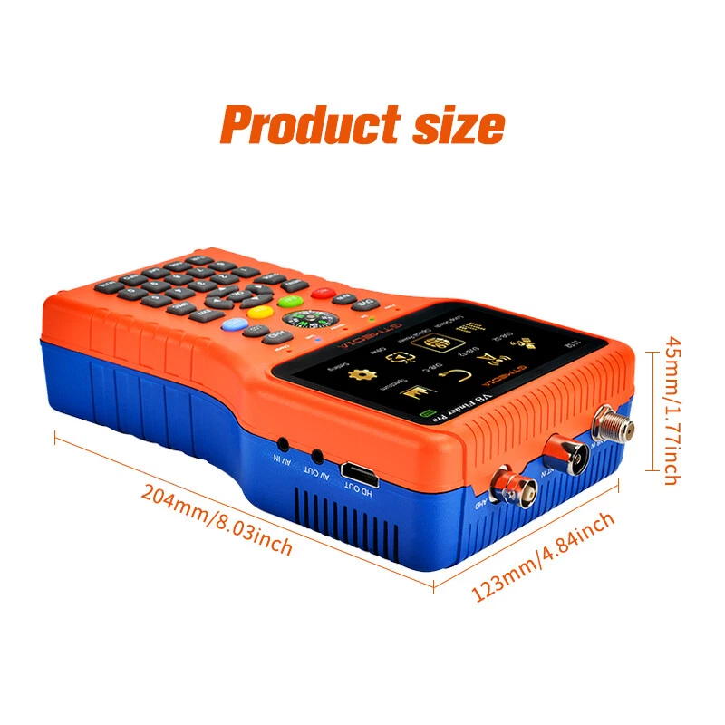 Sat Messgerät für DVB-S/S2, DVB-T/T2 & DVB-C Sat Finder mit 4,3" LCD Bildschirm - Bild 2 von 4