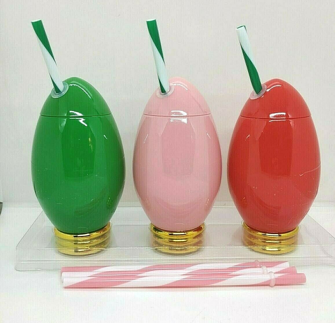 Christmas Light Cups Straws 12 Oz Each Set Of 3 Cups 6 Straws New christmas-light-cups-straws-12-oz-each-set-of-3-cups-6-straws-new