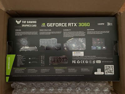 ASUS TUF GAMING GeForce RTX 3060 OC 12GB GDDR6 Graphics Card for