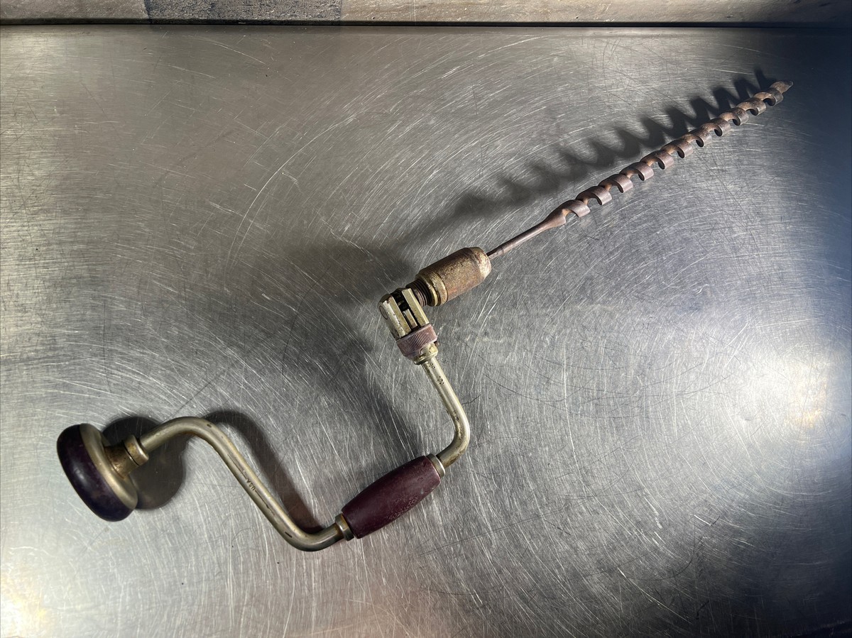 Vintage Stanley 02-945B Hand Ratcheting Brace Drill | eBay