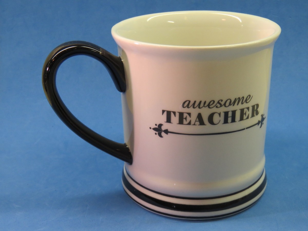 16 oz Coffee Cup Tea Mug ~ AWESOME TEACHER ~ Microwave & Dishwasher Safe