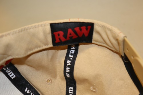Mütze Kappe hellbraun rot Stickerei #RAW Life NEU - Bild 5 von 7