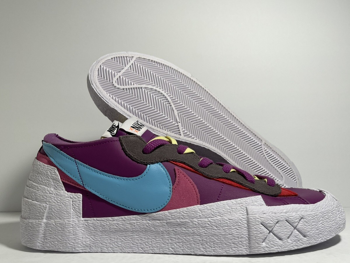 Nike Sacai Blazer Low KAWS Purple Dusk Men's Size 14 US DM7901-500
