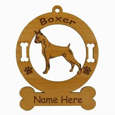 Boxer Standing Dog Breed Ornament Personalized With Your Dogs Name 1946