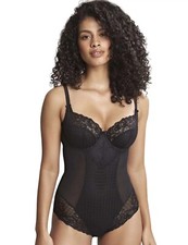 Panache Bodysuit NWT 30 DDDD 30 G Envy Body 7288 Black Mesh Lace UK 30F / EU 65F