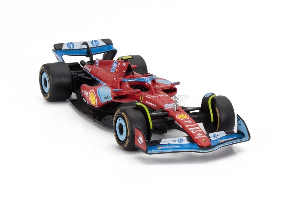 MODELLINO AUTO STATICO BURAGO FERRARI F1 SF24 MIAMI GP 2024 SAINZ SCALA 1/43 - Immagine 4 di 4